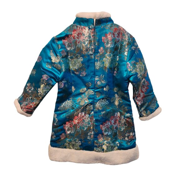 NWOT Hooyi Children Girl Quilted Jacket Sz 6 Qipao Outerwear Coat Costume - Picture 2 of 7